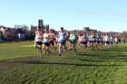 Start of the Senior Mens race Durham Cathedral Cross Country Relays.